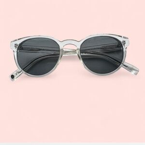 Warby Parker Silver and Black Sunglasses